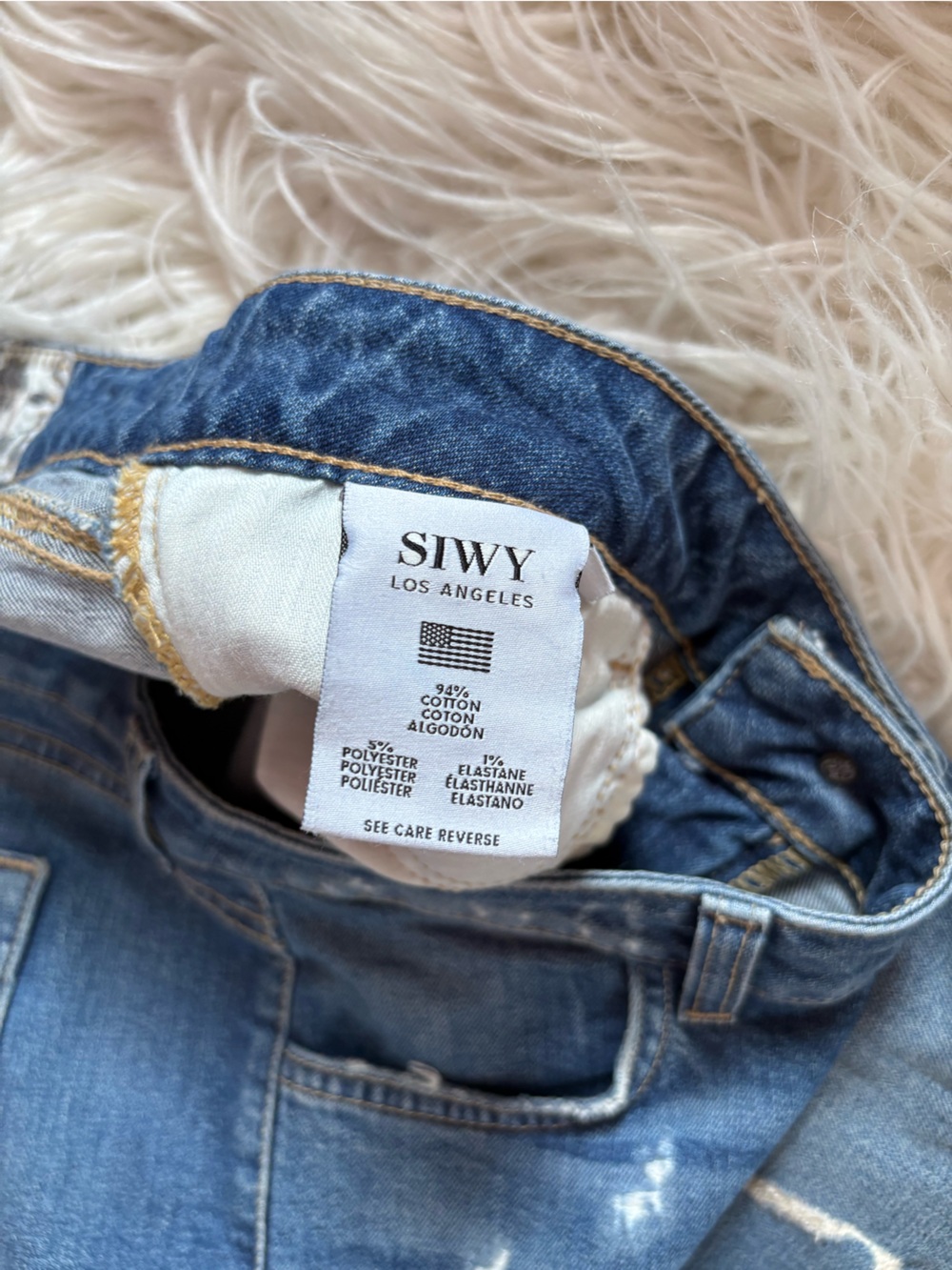 Siwy Hannah Skinny Jeans Get Away Distressed Wash Size 27 USA - Picture 5 of 5